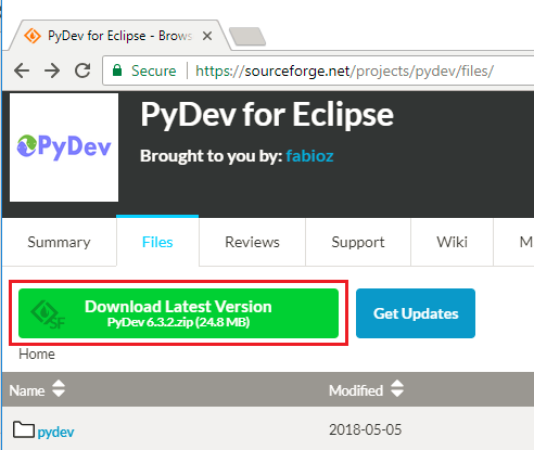 pydev plugin for eclipse